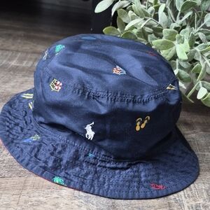 Polo by Ralph Lauren Kids Navy and Red Bucket Hat